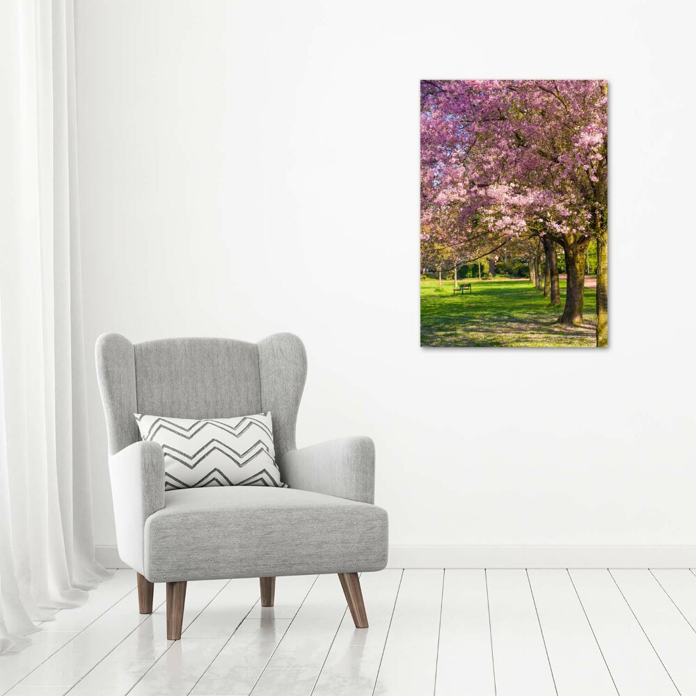 Canvas wall art Cherry trees