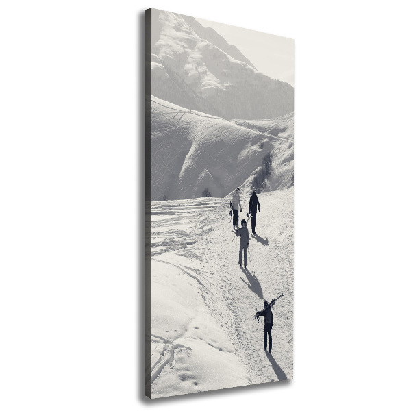 Large canvas wall art Skiers