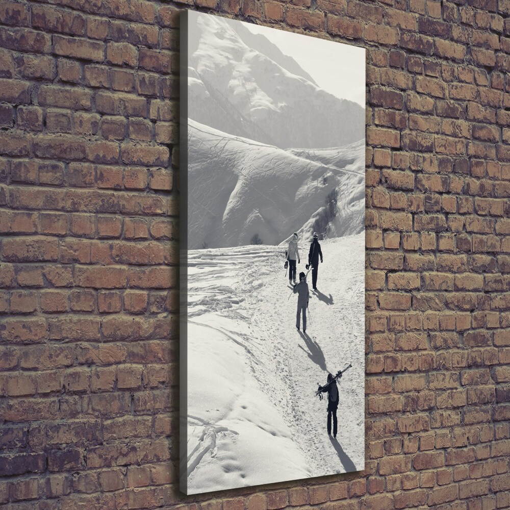 Large canvas wall art Skiers