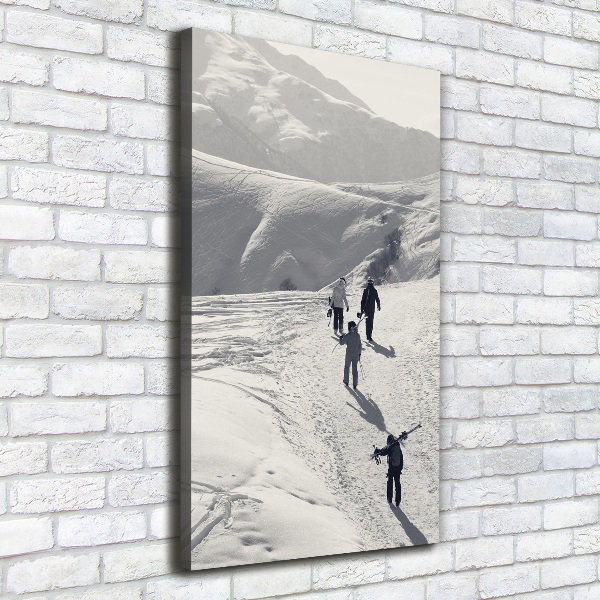 Large canvas wall art Skiers