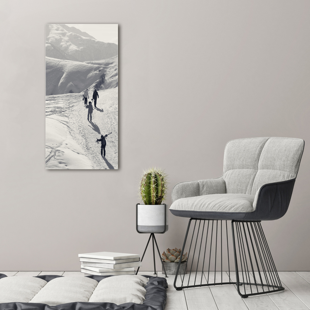 Large canvas wall art Skiers