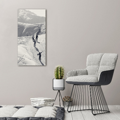 Large canvas wall art Skiers