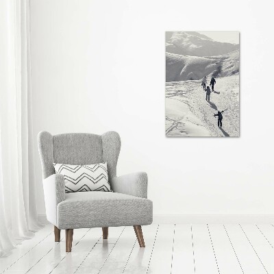 Large canvas wall art Skiers