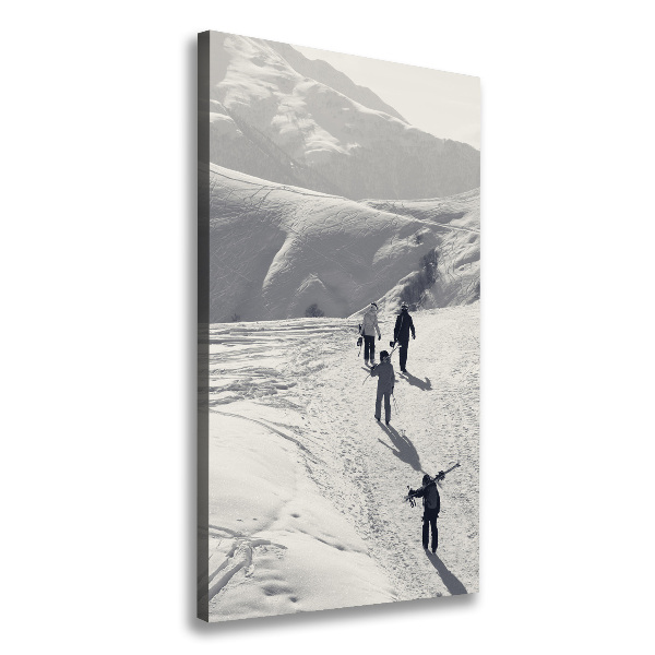 Large canvas wall art Skiers