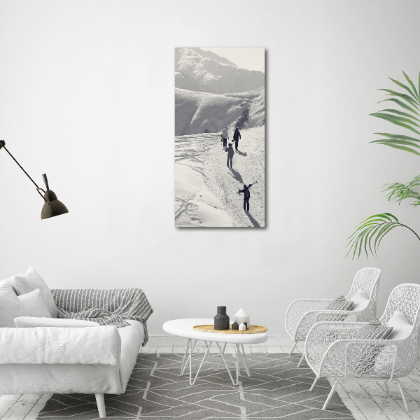 Large canvas wall art Skiers