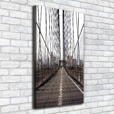 Wall art canvas large Brooklyn bridge