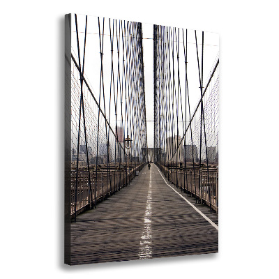 Wall art canvas large Brooklyn bridge