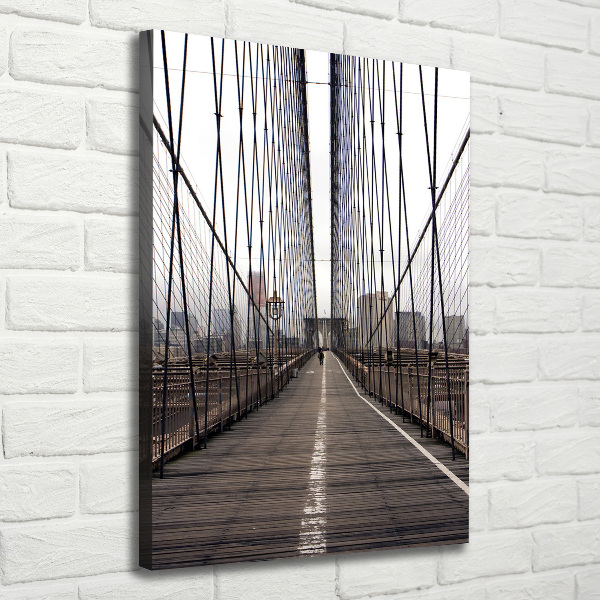 Wall art canvas large Brooklyn bridge