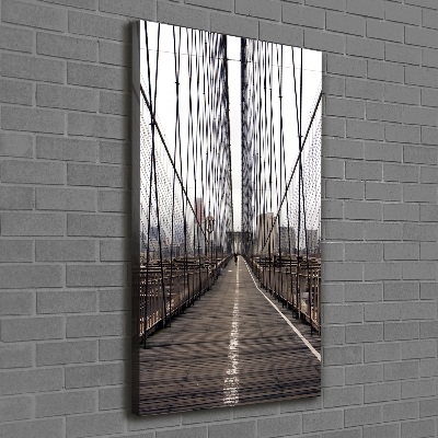 Wall art canvas large Brooklyn bridge