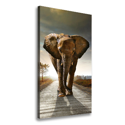 Canvas wall art Walking the elephant