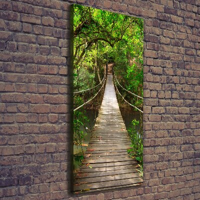 Large canvas wall art Hanging bridge