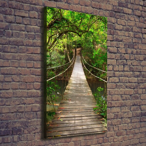 Large canvas wall art Hanging bridge