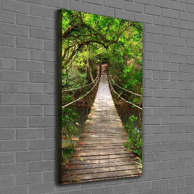 Large canvas wall art Hanging bridge