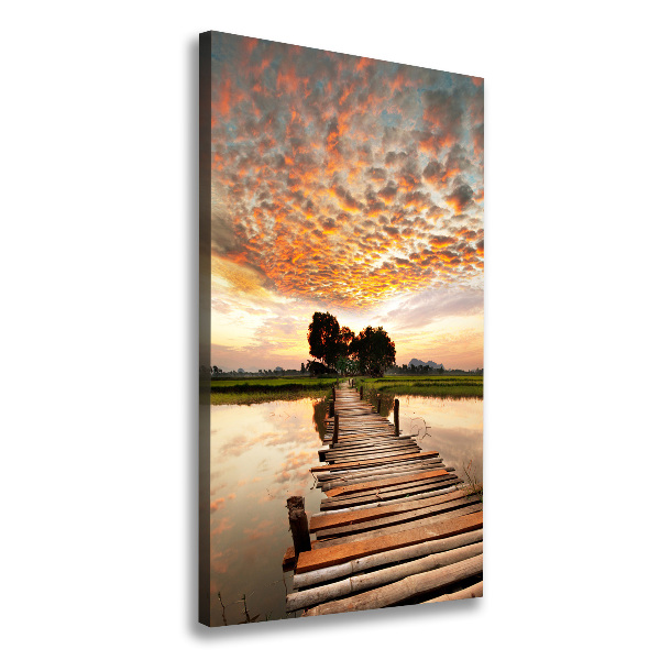 Canvas print Wooden bridge