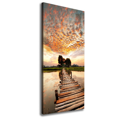 Canvas print Wooden bridge