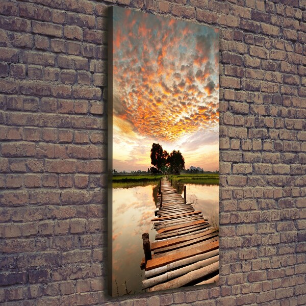 Canvas print Wooden bridge