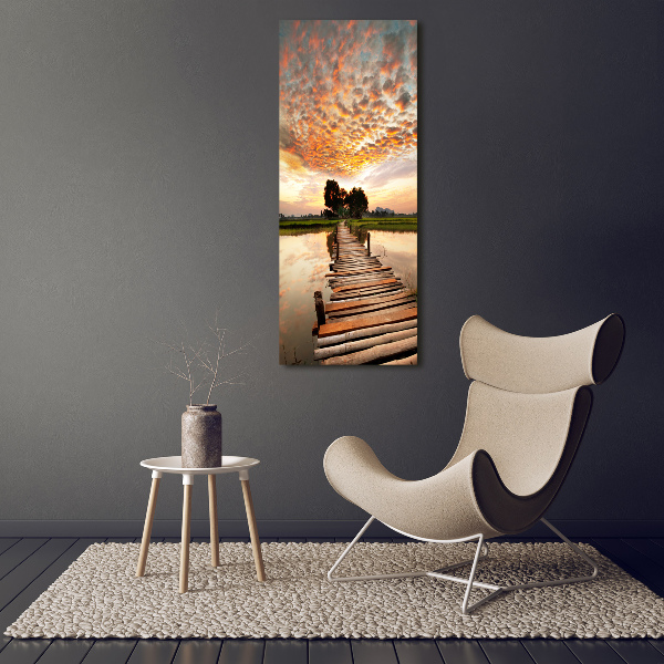 Canvas print Wooden bridge