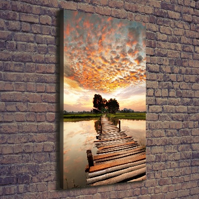 Canvas print Wooden bridge