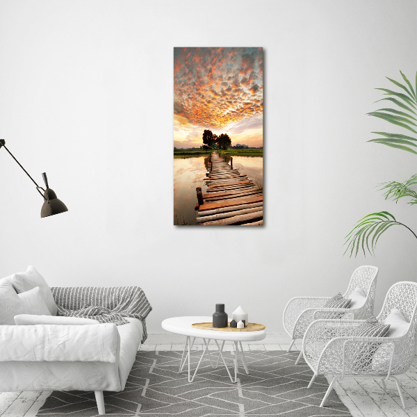 Canvas print Wooden bridge