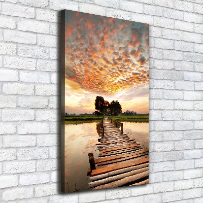 Canvas print Wooden bridge