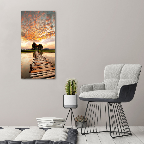 Canvas print Wooden bridge