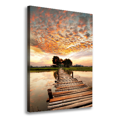 Canvas print Wooden bridge