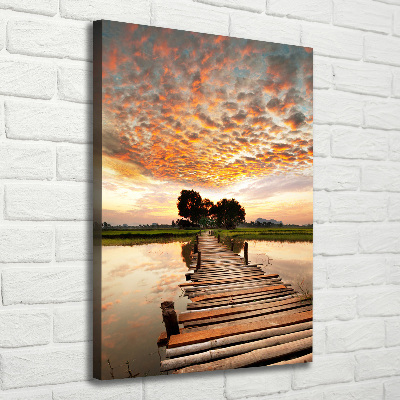 Canvas print Wooden bridge