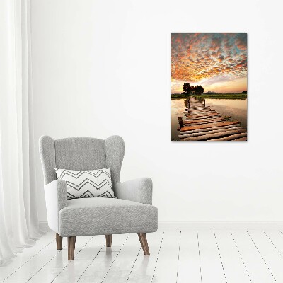 Canvas print Wooden bridge