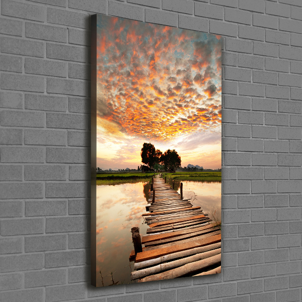 Canvas print Wooden bridge