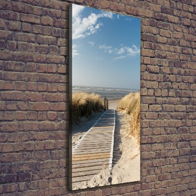 Wall art canvas large Path to the beach