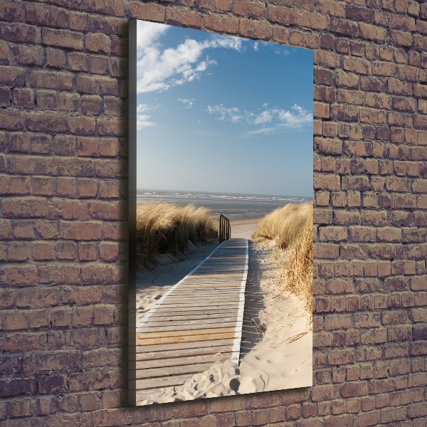 Wall art canvas large Path to the beach