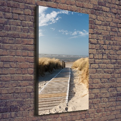 Wall art canvas large Path to the beach