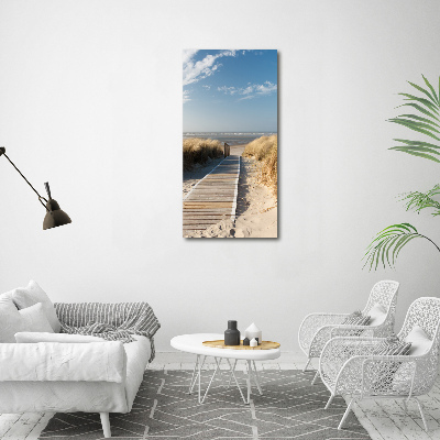 Wall art canvas large Path to the beach