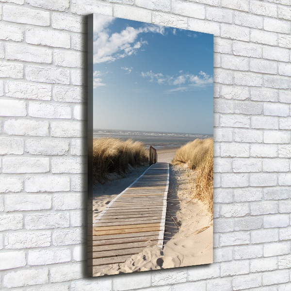 Wall art canvas large Path to the beach