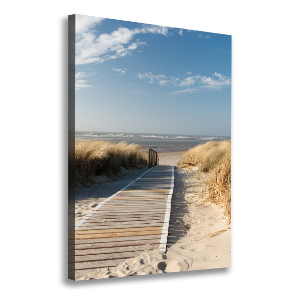 Wall art canvas large Path to the beach