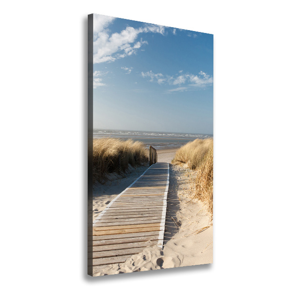 Wall art canvas large Path to the beach