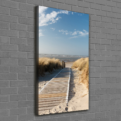 Wall art canvas large Path to the beach