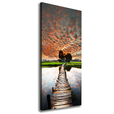 Canvas print Wooden bridge