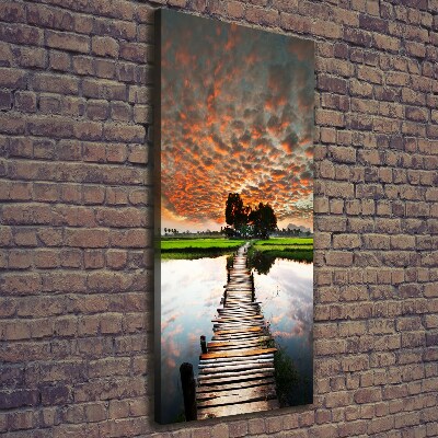 Canvas print Wooden bridge