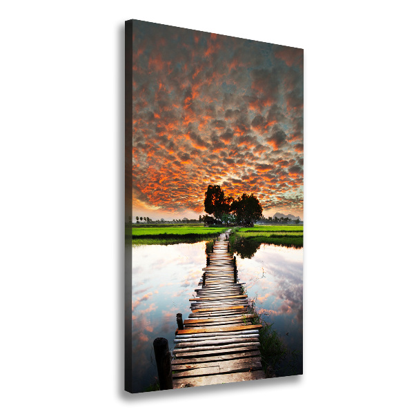 Canvas print Wooden bridge