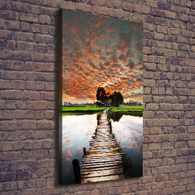 Canvas print Wooden bridge