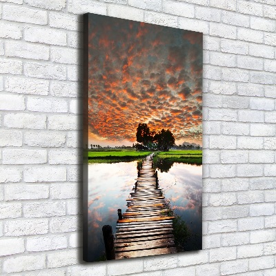 Canvas print Wooden bridge