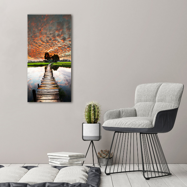 Canvas print Wooden bridge