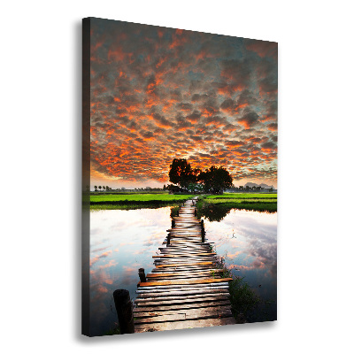 Canvas print Wooden bridge