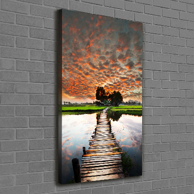 Canvas print Wooden bridge