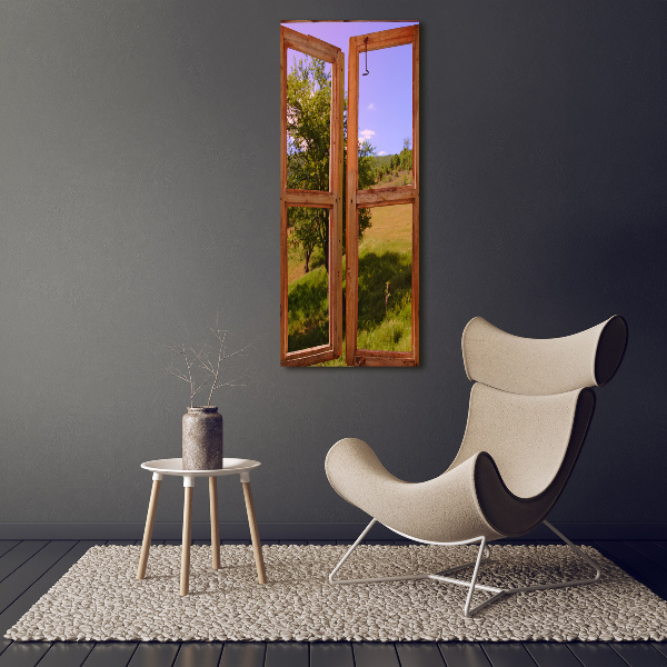 Wall art canvas large Landscape outside the window