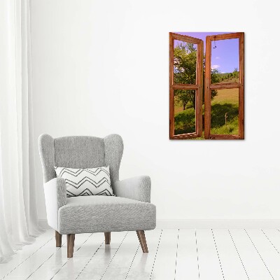 Wall art canvas large Landscape outside the window