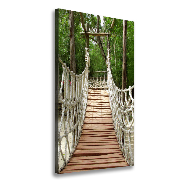 Large canvas wall art Rope bridge