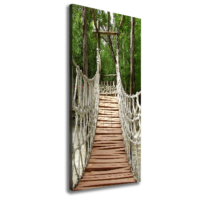 Large canvas wall art Rope bridge