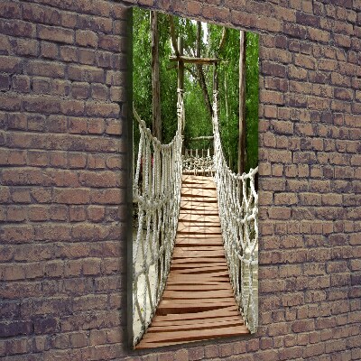 Large canvas wall art Rope bridge